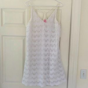 White crochet/lace Lilly Pulitzer dress